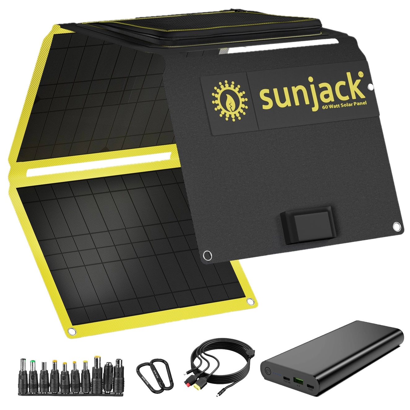 Chargeur solaire SunJack 60 W + Powerbank 100 W 25 000 mAh