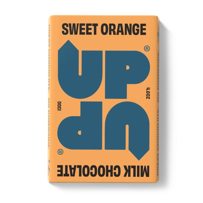 Barre de chocolat au lait à l'orange douce 130 g/4,6 oz