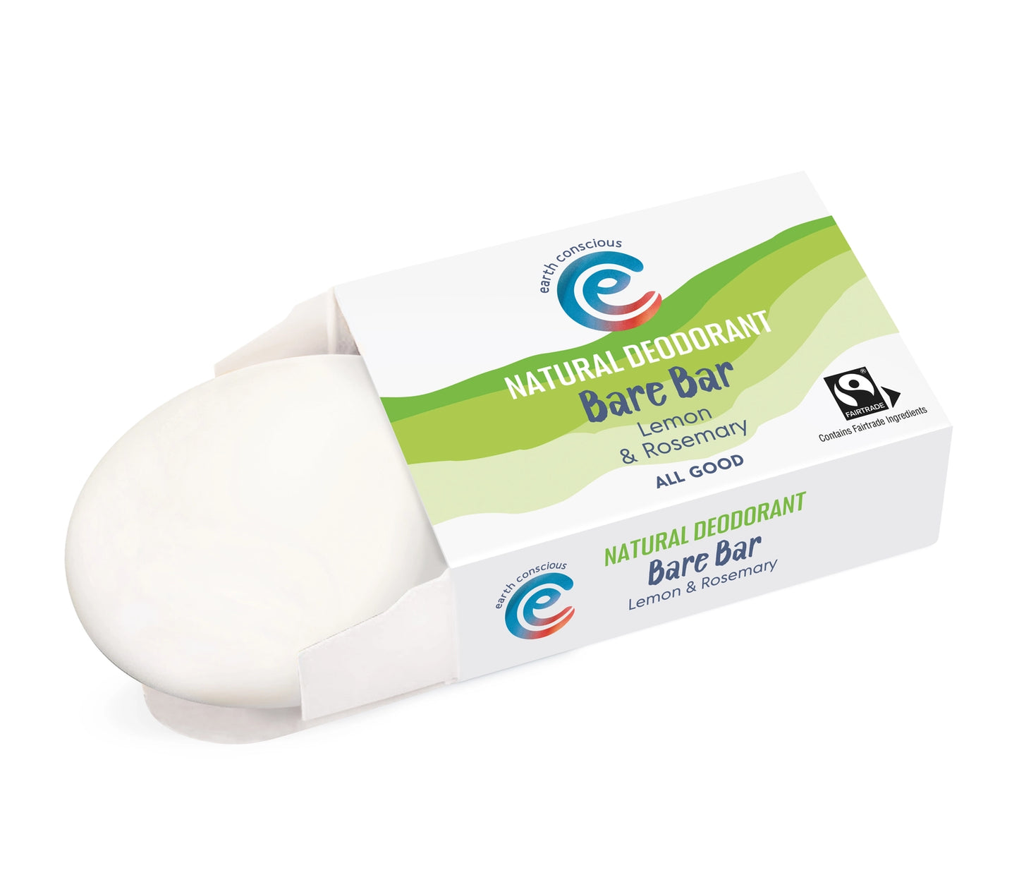 The Bare Bar - Lemon & Rosemary Natural Deodorant - 90g