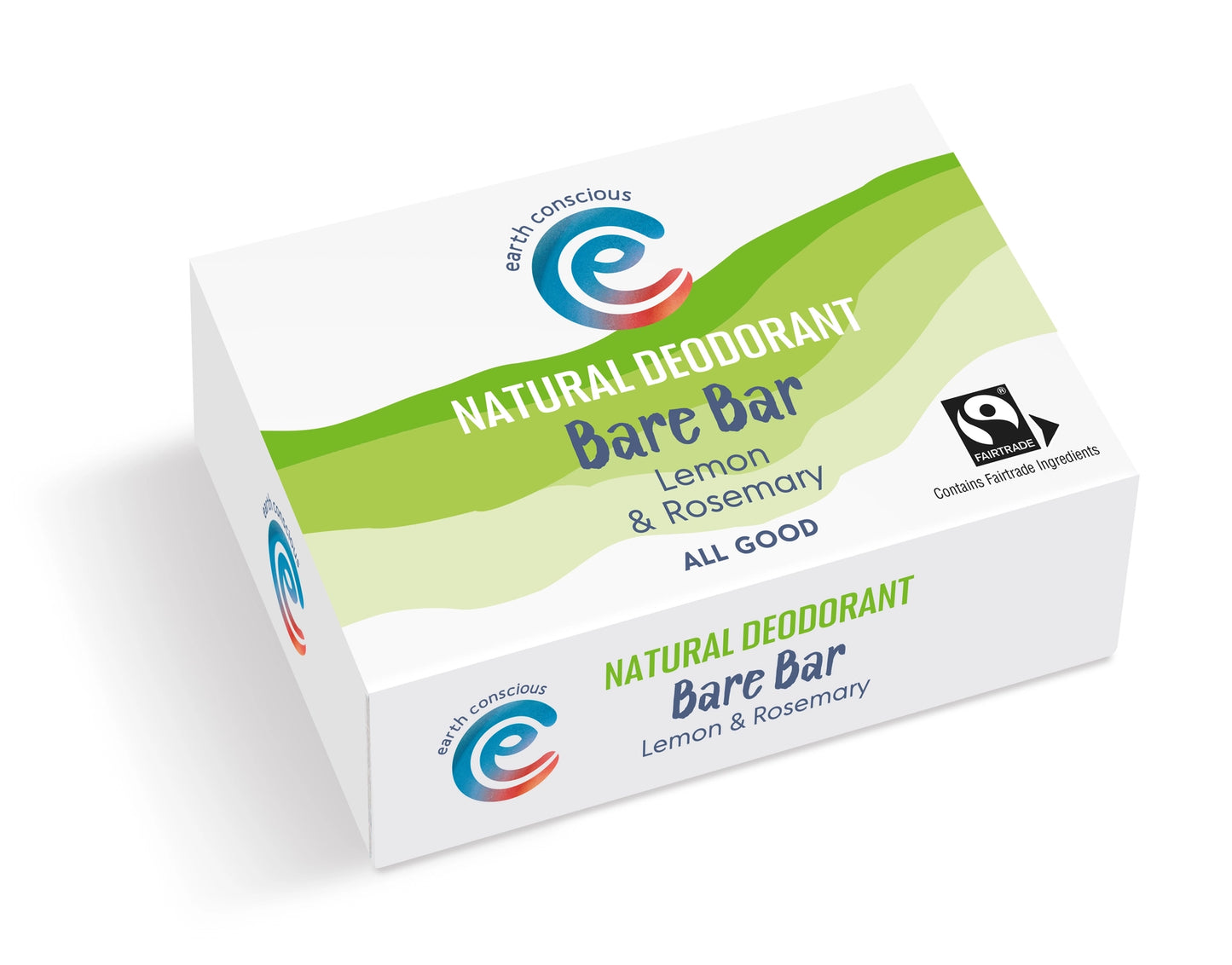 The Bare Bar - Lemon & Rosemary Natural Deodorant - 90g