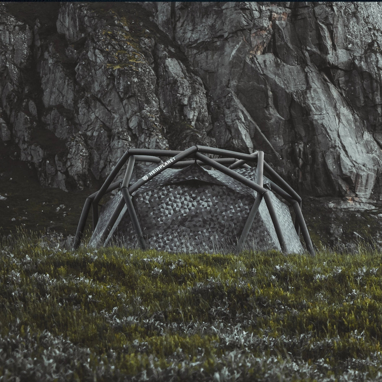 The Cave Black Cairo Camo Tent