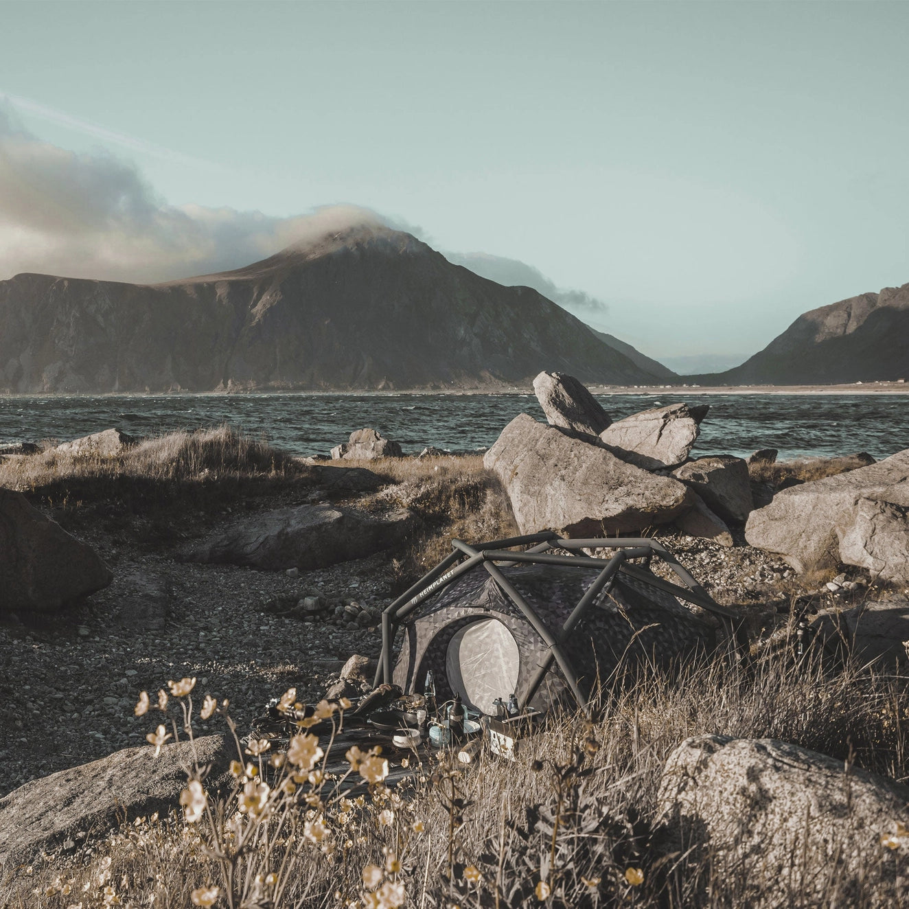 The Cave Black Cairo Camo Tent