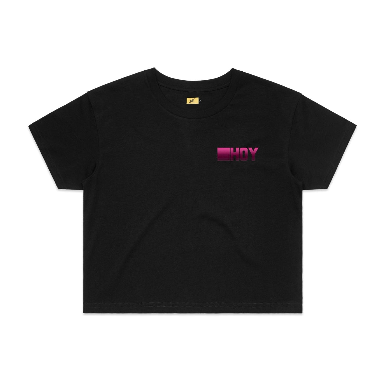 Women's Hoy 1982 Crop T-Shirt - Black