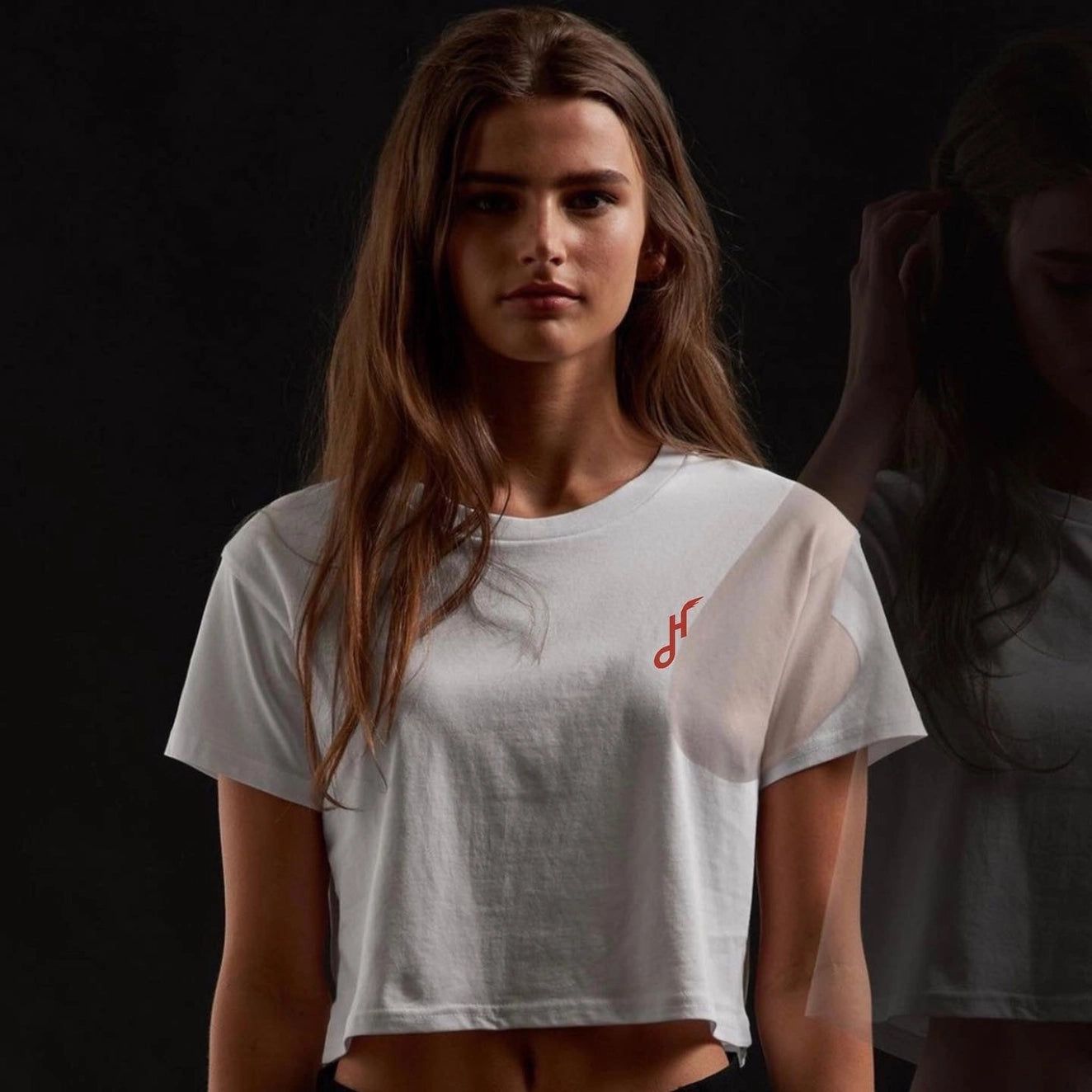 Women's Hoy Downtown Organic Crop T-Shirt - Natural