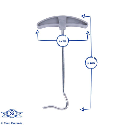 24cm Tent Peg Extractor - Pack of 2 - By Redwood