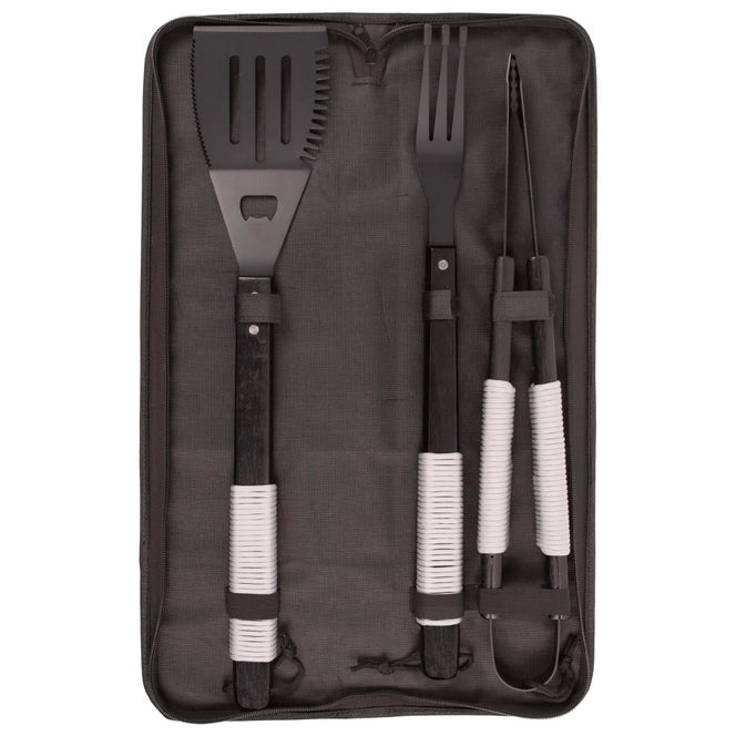 3pc Wooden Bbq Tool Set