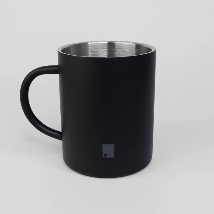 400 Ml Matte Black Stainless Steel Insulated Mug