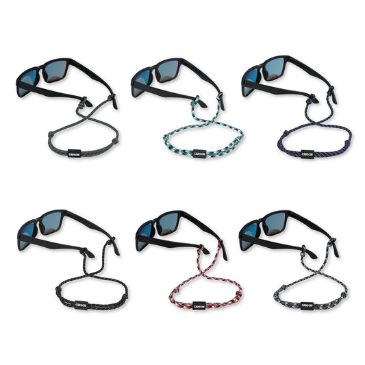 Adjustable Paracord Eyewear Retainers, Assorted 6-Pack