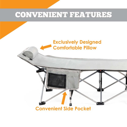 Alpcour Folding Camping Cot - Extra-Large