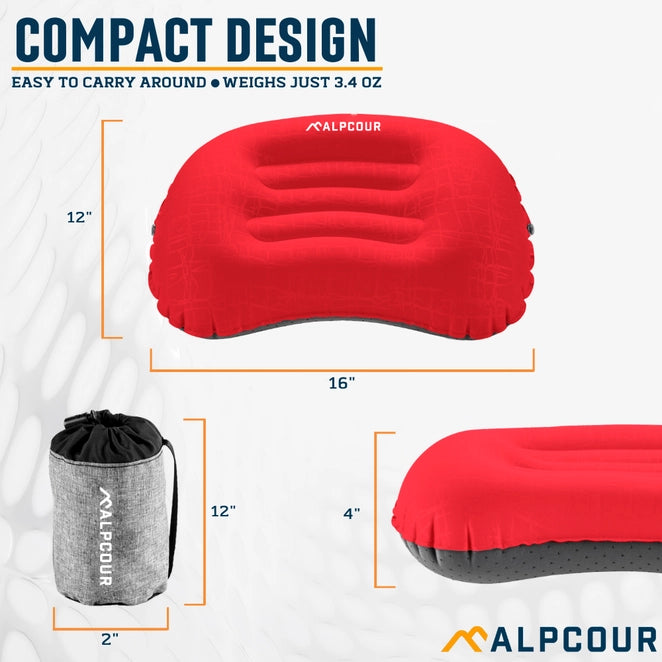 Alpcour Inflatable Camping Pillow