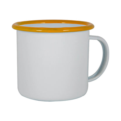 Argon Tableware White Enamel Mug - 375ml