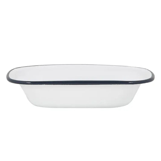 Argon Tableware White Enamel Pie Dish - 20cm