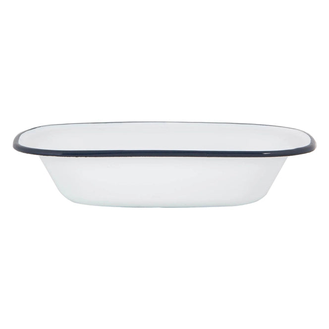 Plat à tarte en émail blanc Argon Tableware - 25,5 cm