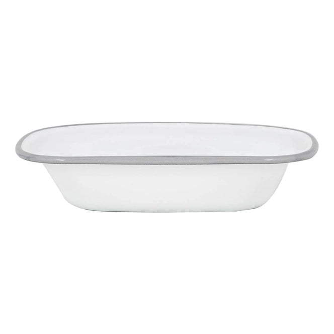 Fuente para tarta esmaltada en blanco de Argon Tableware - 20 cm