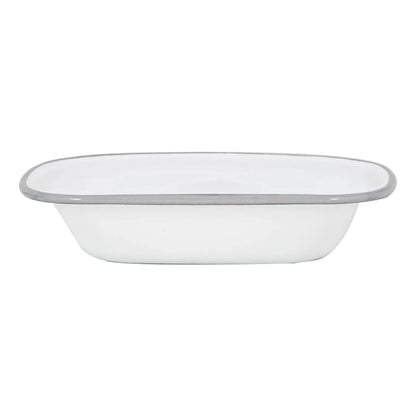 Fuente para tarta esmaltada en blanco de Argon Tableware - 20 cm