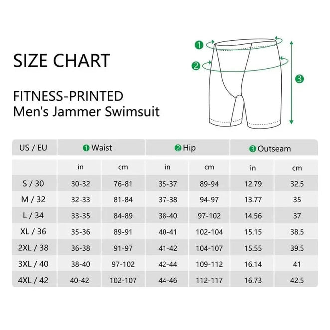 Athletic Men Swim Jammers | Swimming Trunks For Men