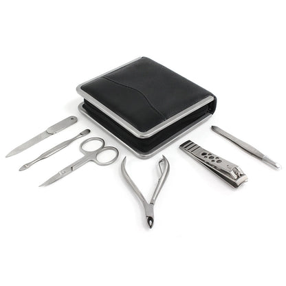 Black Saffiano Large Manicure Set