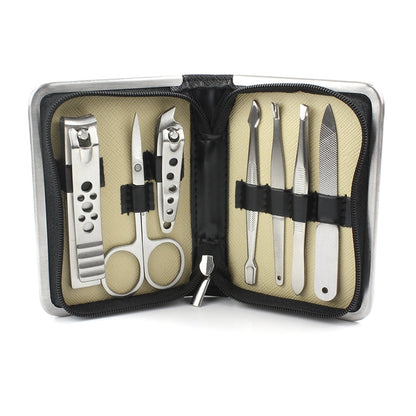 Black Saffiano Medium-Sized Manicure Set