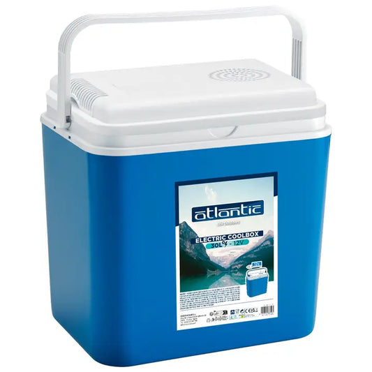 Nevera portátil eléctrica azul de 30 l y 12 V