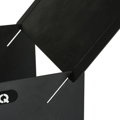 Bobbyq Portable Flat Pack Fire Pit - 40 X 46 X 30cm - Black