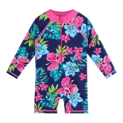 Cartoon Swimwear For Children | One-Piece Suits Long Sleeve