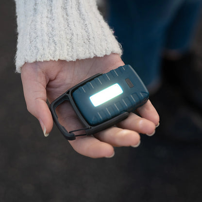 Compact Led Flashlight with White, Red and Emergency Light