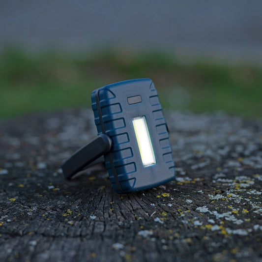 Compact Led Flashlight with White, Red and Emergency Light