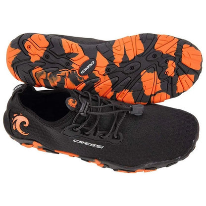 Cressi Water Shoes | Molokai Shoes Black and Orange