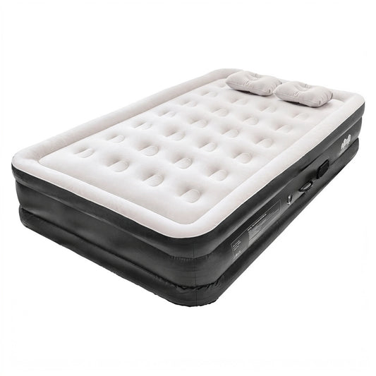 Double Airbed with Removable Electric Pump - Black/Grey