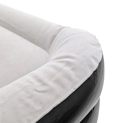 Double Airbed with Removable Electric Pump - Black/Grey