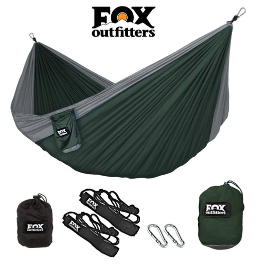 Double Hammock - Green Dark Green