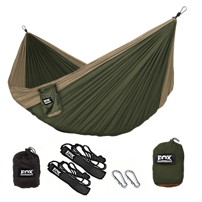 Double Hammock - Khaki Olive