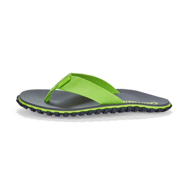 Chanclas Duckbill para hombre, color gris y lima