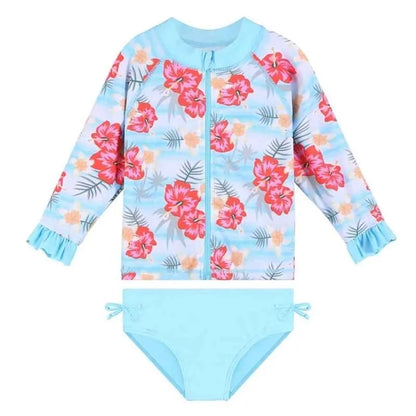 Floral Baby Swimsuit | Upf 50+ Swimming Suit Beachwear