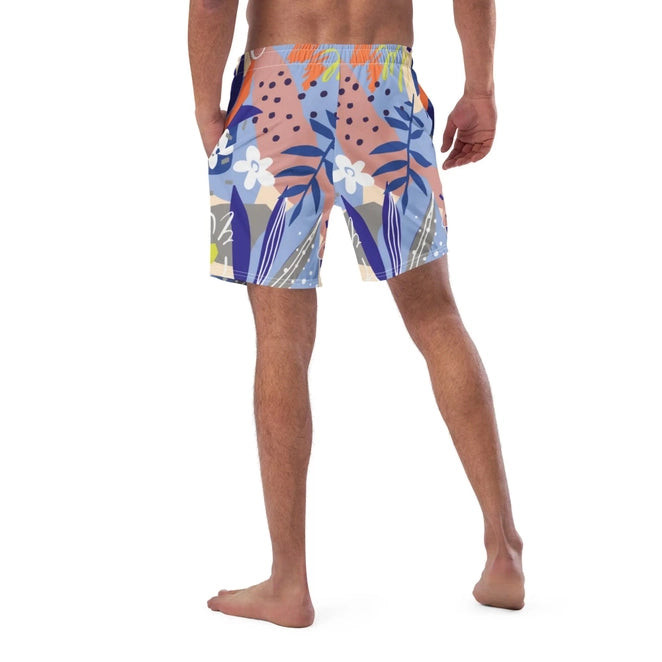 Men Swimming Shorts Design | Flowers Design Swimsuit