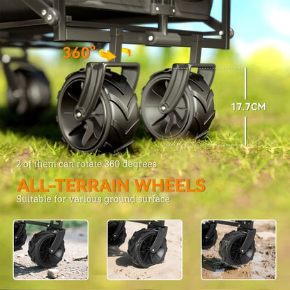 Folding Trolley Cart with Overhead Canopy