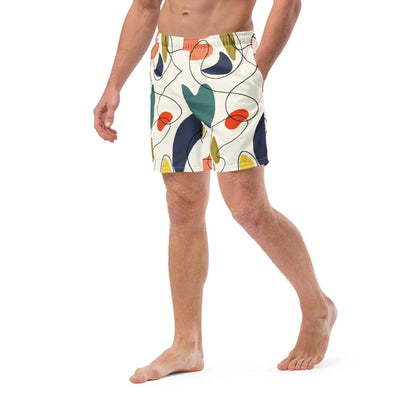 Men Swimming Shorts Design | Geometric Design Swimsuit