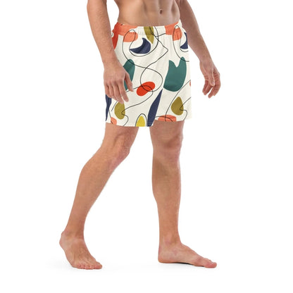 Men Swimming Shorts Design | Geometric Design Swimsuit