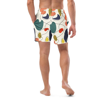 Men Swimming Shorts Design | Geometric Design Swimsuit