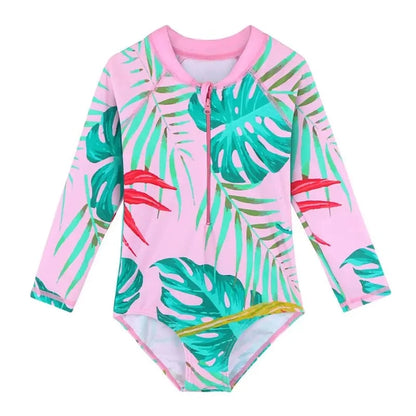 Girls Swimsuit One-Piece | 4-11yo Swimming Suit