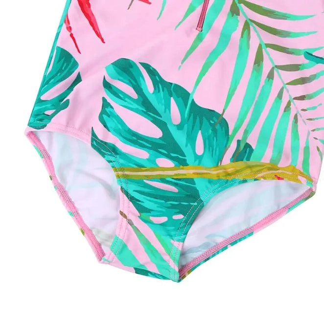 Girls Swimsuit One-Piece | 4-11yo Swimming Suit