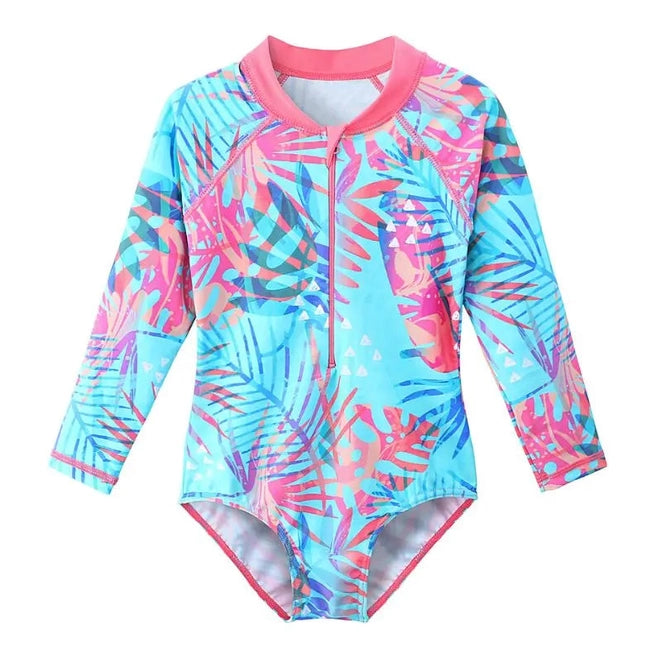 Girls Swimsuit One-Piece | 4-11yo Swimming Suit