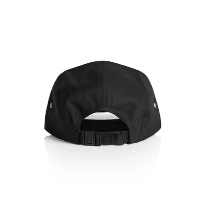Hoy Classics Embroidered Five Panel Hat - Black / Sunrise