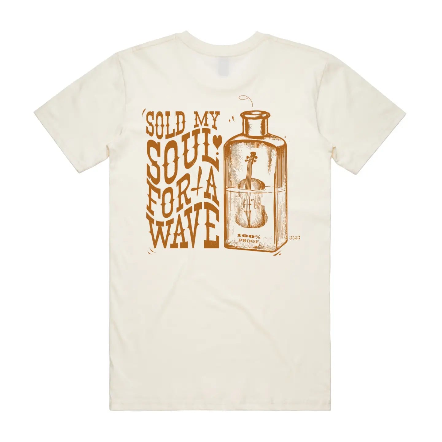 Hoy Sold My Soul T-Shirt - Natural / Sandy Wax