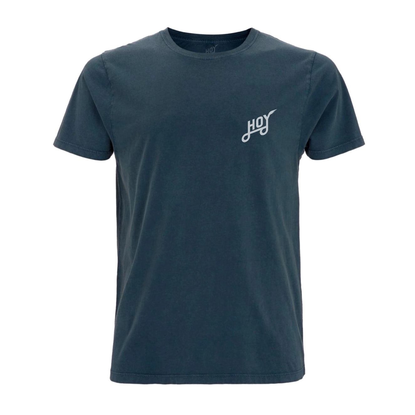 T-shirt bio Hoy Uptown - Bleu vintage