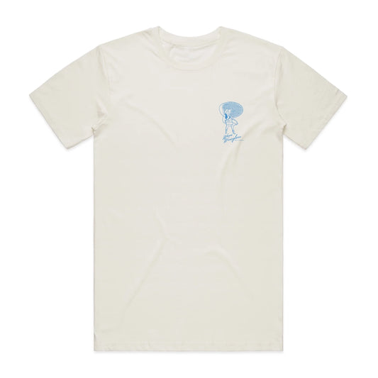 Hoy Wabi-Sabi Wave Wranglers Organic T-Shirt - Vintage White