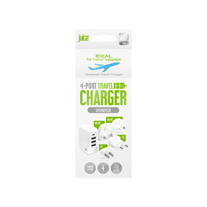 Juice 4.8 Amp Travel Juice Universal Charger – White