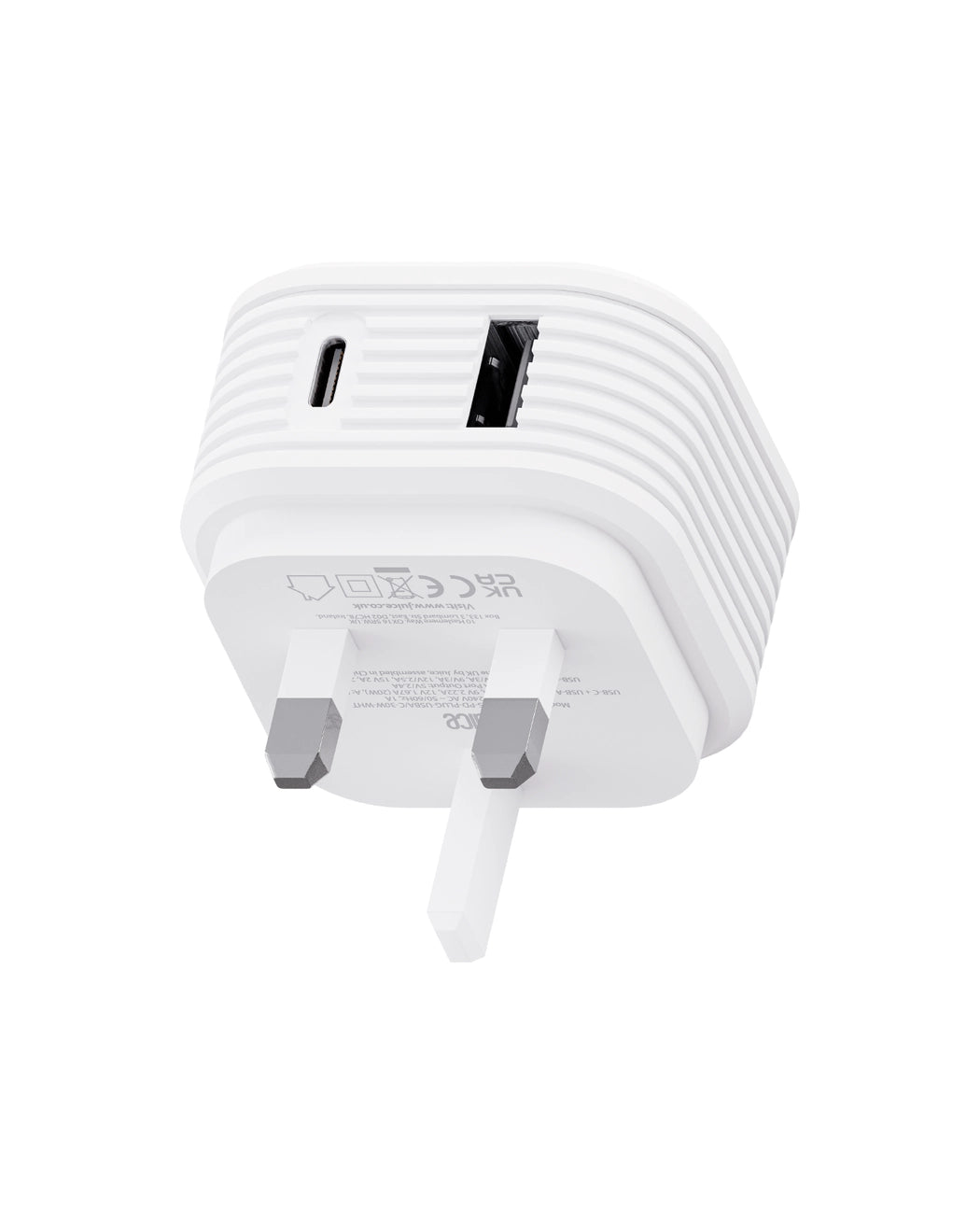 Juice 65W Dual Port Mains Gan Charger Plug