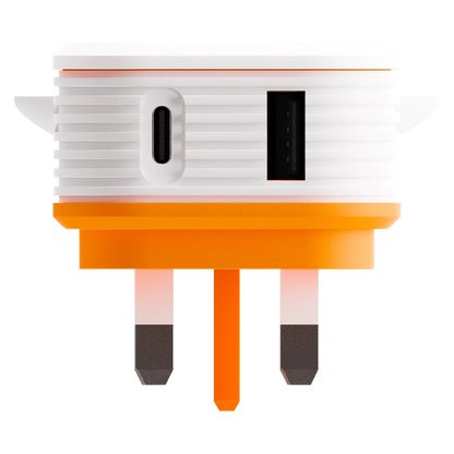 Juice Animals 30W Dual Port Usb-A/C Pd Plug - Tiger