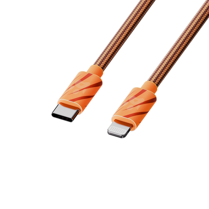 Juice Animals Lightning To Type C Braided 2m Charging Cable